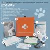 Animal First Aid Kit Portable Pet Emergency Kit of 17 Pcs Lightweight Dog Travel Pet First Aid Kit for Dogs and Cats with Zipper Carabiner - Purevacy