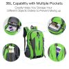 36L Outdoor Backpack Waterproof Daypack Travel Knapsack - Green