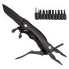 Folding Pocket Multi-purpose Outdoor Set Of Tools; Pliers; Screwdriver; Drill; Knife; Bottle Opener - Black