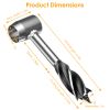 Outdoor Survival Tools for Bushcraft Hand Auger Wrench Woodworking Drill Survival Settler Tool Scotch Eye Auger - Orange & Silver