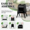 Outdoor Portable Folding Charcoal BBQ Grill Stove - Black - BBQ Grill