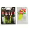 15pcs Fishing Floats Set; Fishing Floats With Rubbers; Fishing Bobbers; Fishing Buoys; Fishing Tackle - Float Set