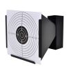 5.5" Funnel Target Holder Pellet Trap + 100 Paper Targets - Black