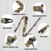 QD Sling 2 Point Sling Quick Adjust Gun Sling with HK Hook Soft Shoulder Pad Sling, Rifle Sling for Hunting Tactical Strap - Camo