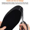 USB Chargeable Heating Insoles; Warm Shoe Insert For Winter Outdoor Activities - Black - Size Scalable (35-45)